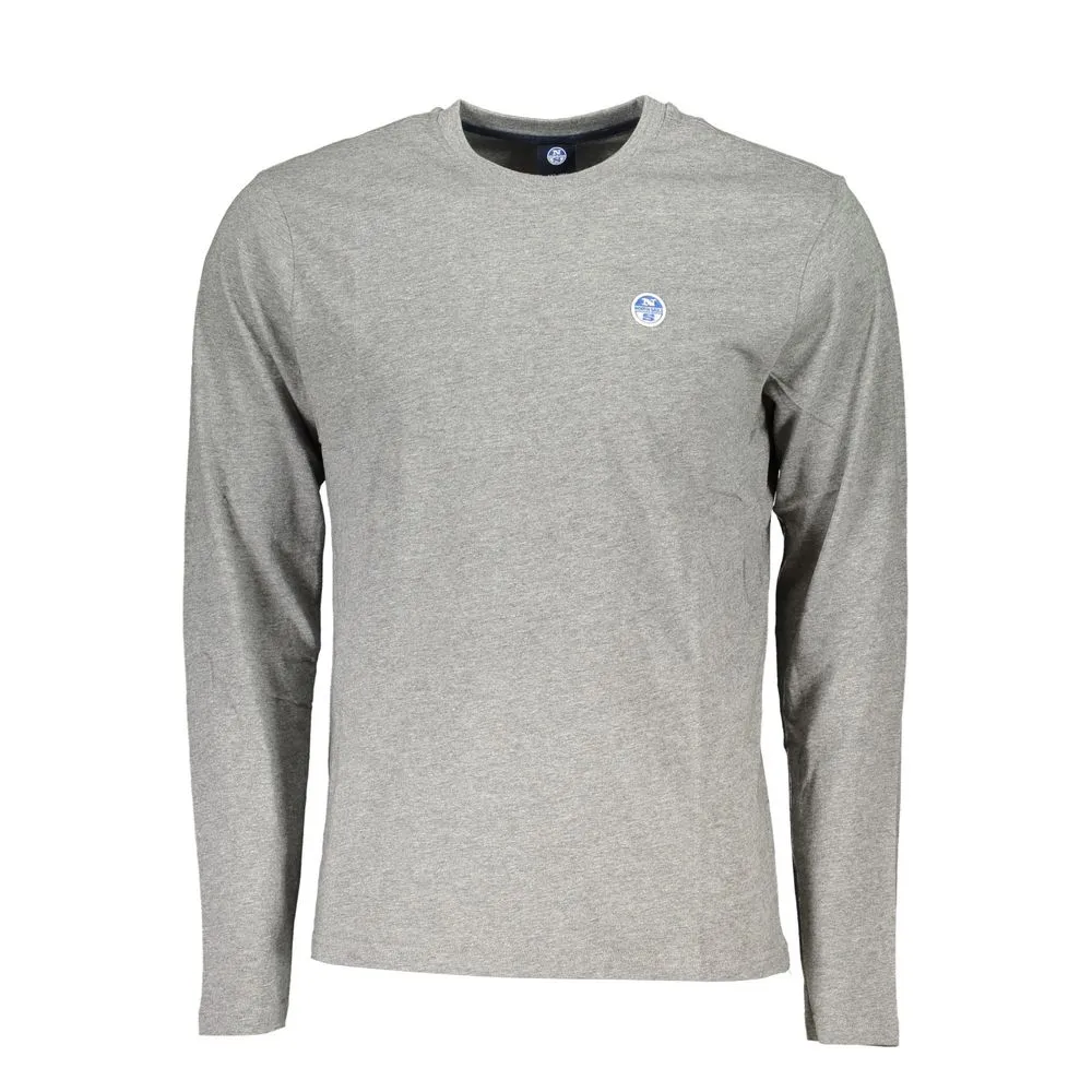 North Sails Men's Gray Cotton T-Shirt