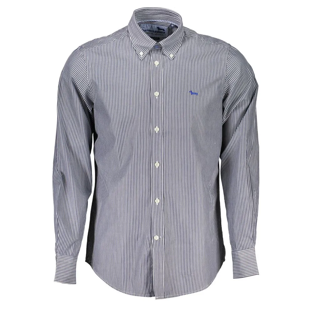 Harmont & Blaine Men's Elegant Striped Long Sleeve Shirt