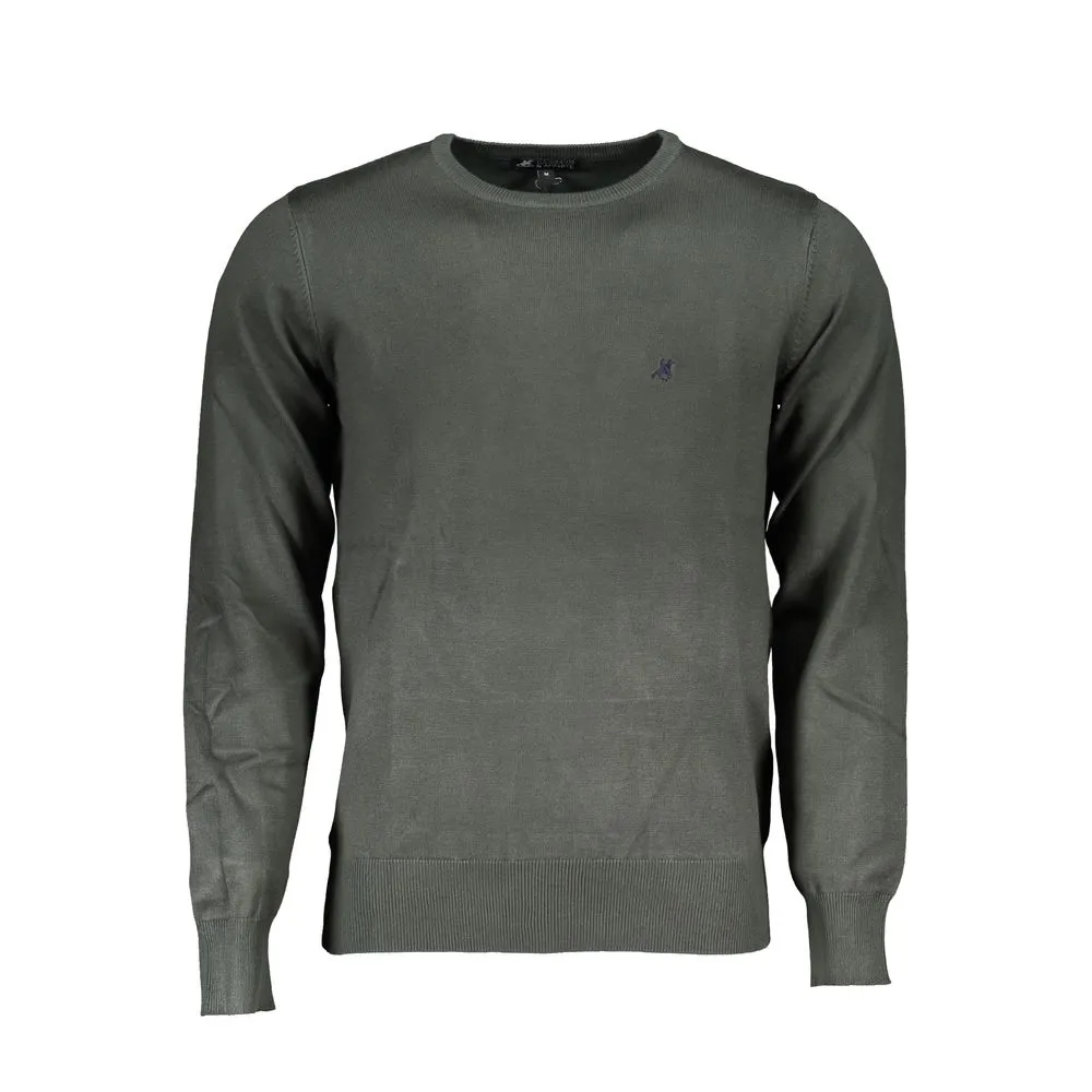 U.S. Grand Polo Men's Green Nylon Sweater