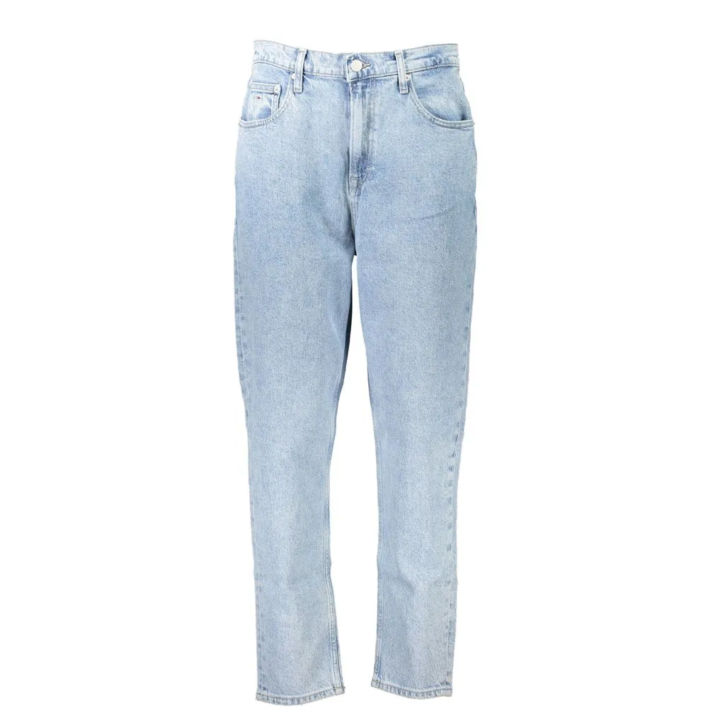 Tommy Hilfiger Women's Light Blue Cotton Jeans & Pant