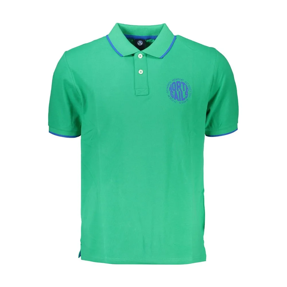 North Sails Men's Green Cotton Polo Shirt