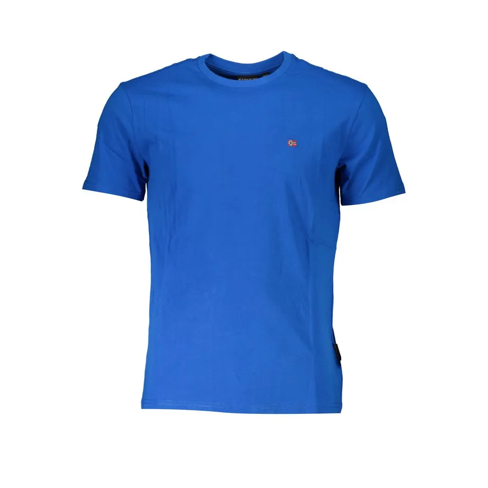 Napapijri Men's Blue Cotton T-Shirt