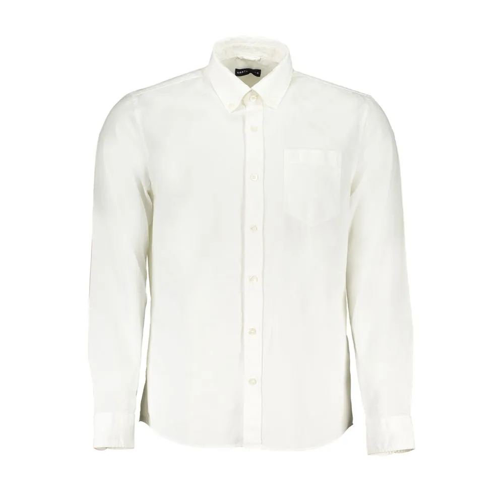 North Sails Men's White Cotton Shirt