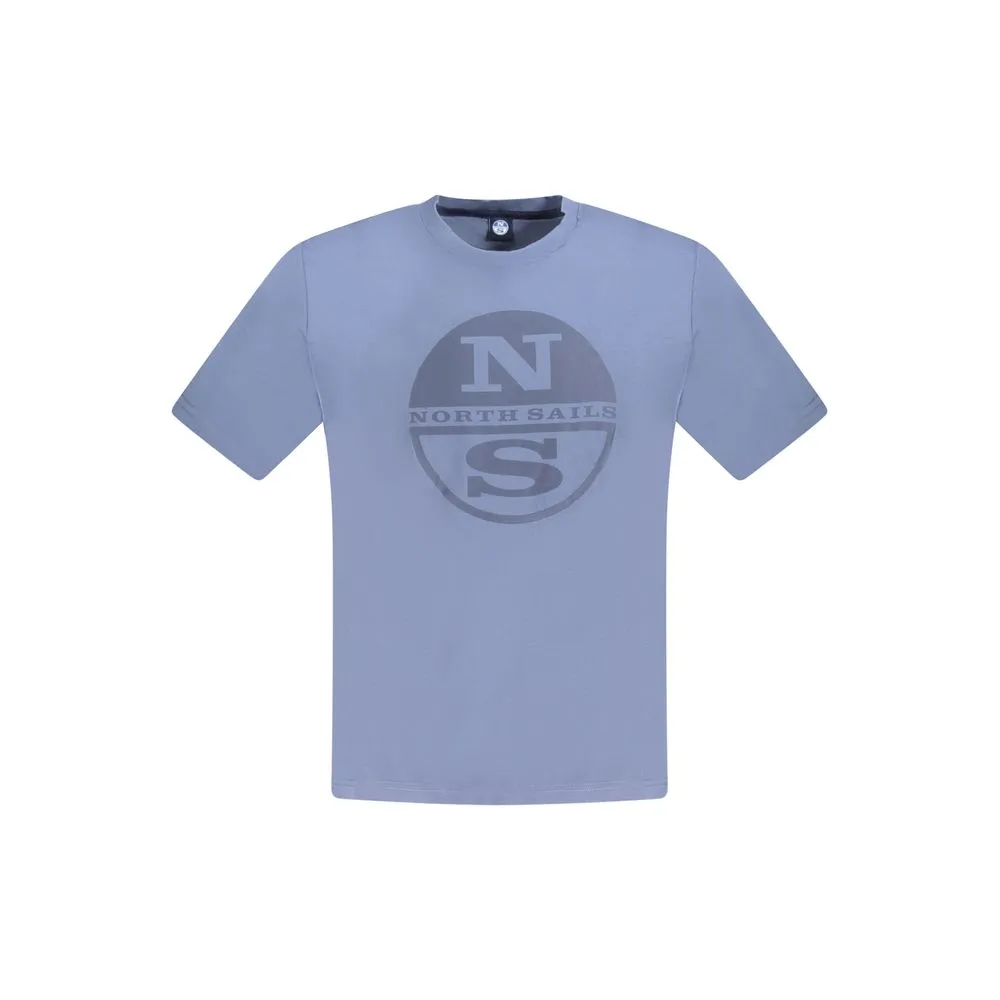 North Sails Blue Cotton Men T-Shirt
