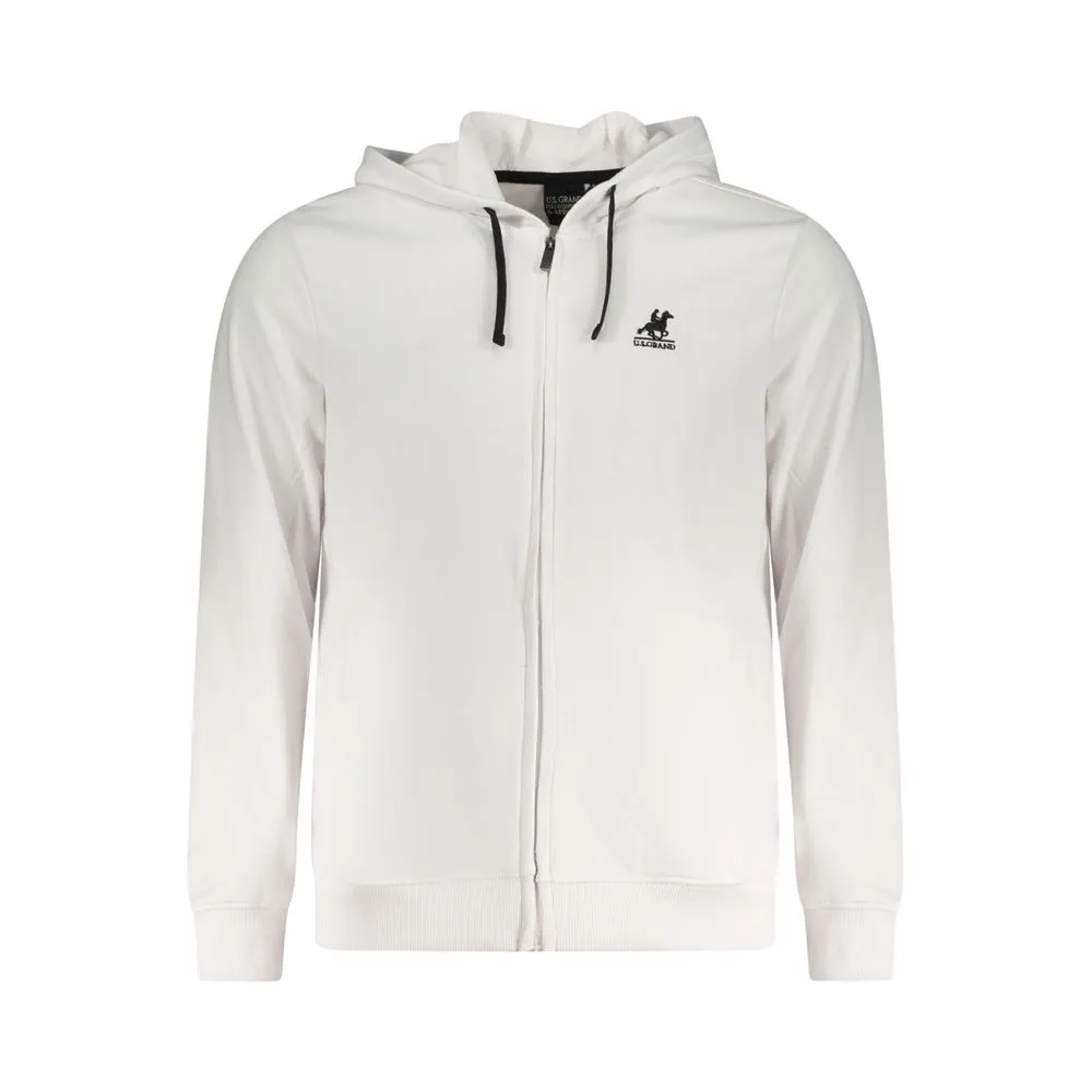 U.S. Grand Polo Men's White Cotton Sweater
