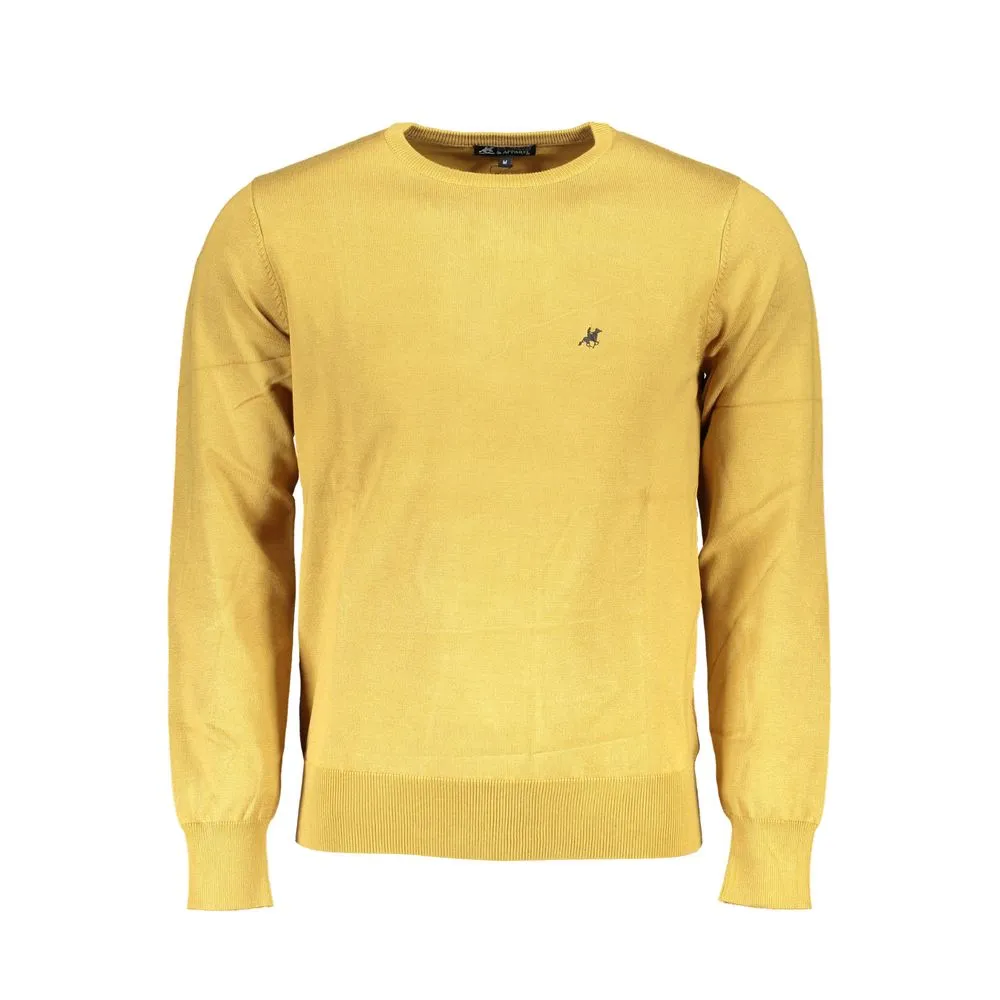 U.S. Grand Polo Men's Yellow Nylon Sweater