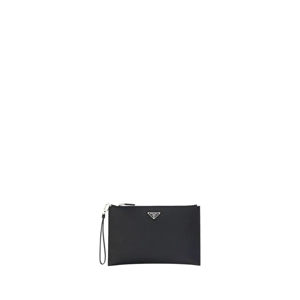 Prada Men's Logoed Pouch bag