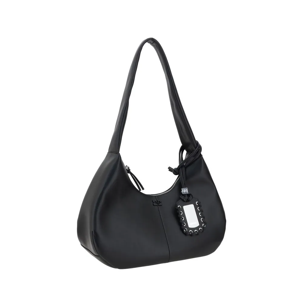 Ganni Women's Recycled leather Shoulder Bag
