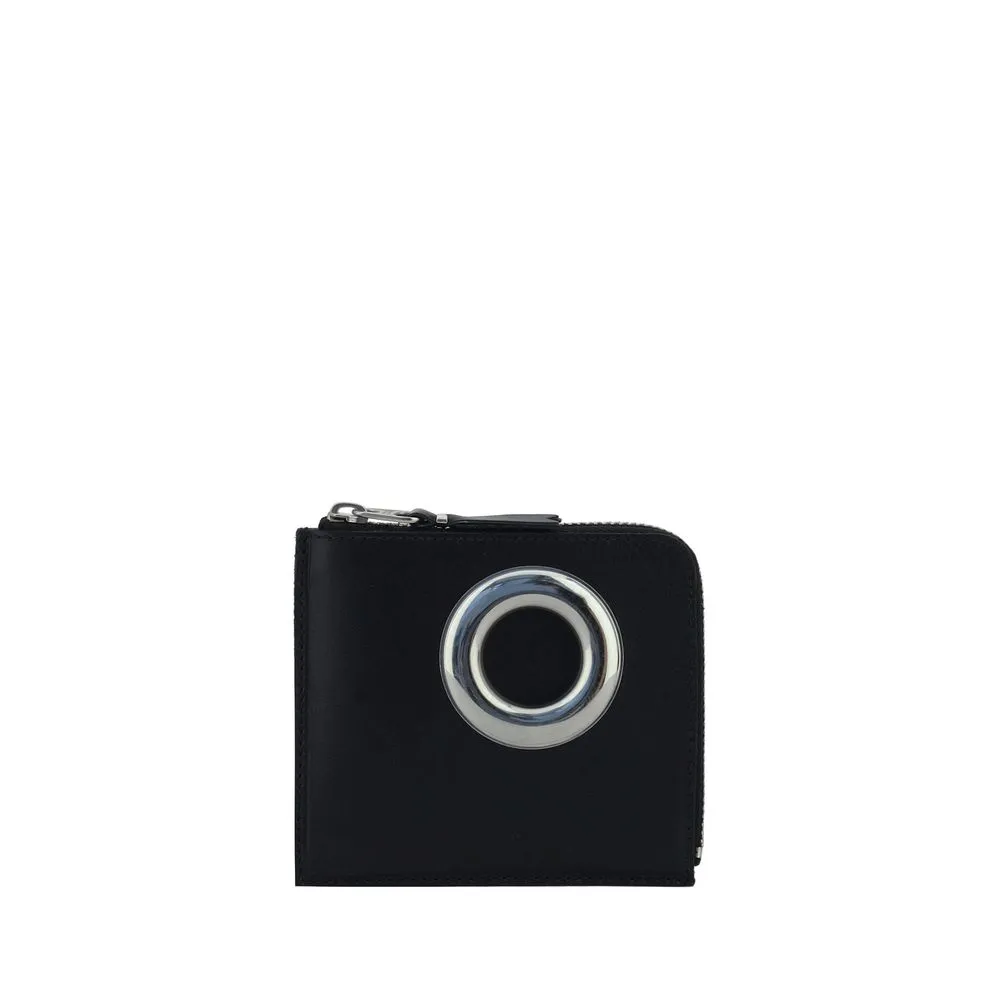 Comme Des Gar?ns Wallet Men's Silver Eyelet Coin Purse