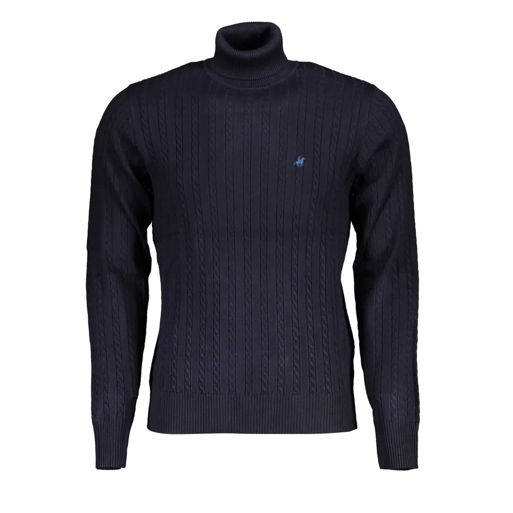U.S. Grand Polo Men's Elegant Turtleneck Twisted Neck Sweater