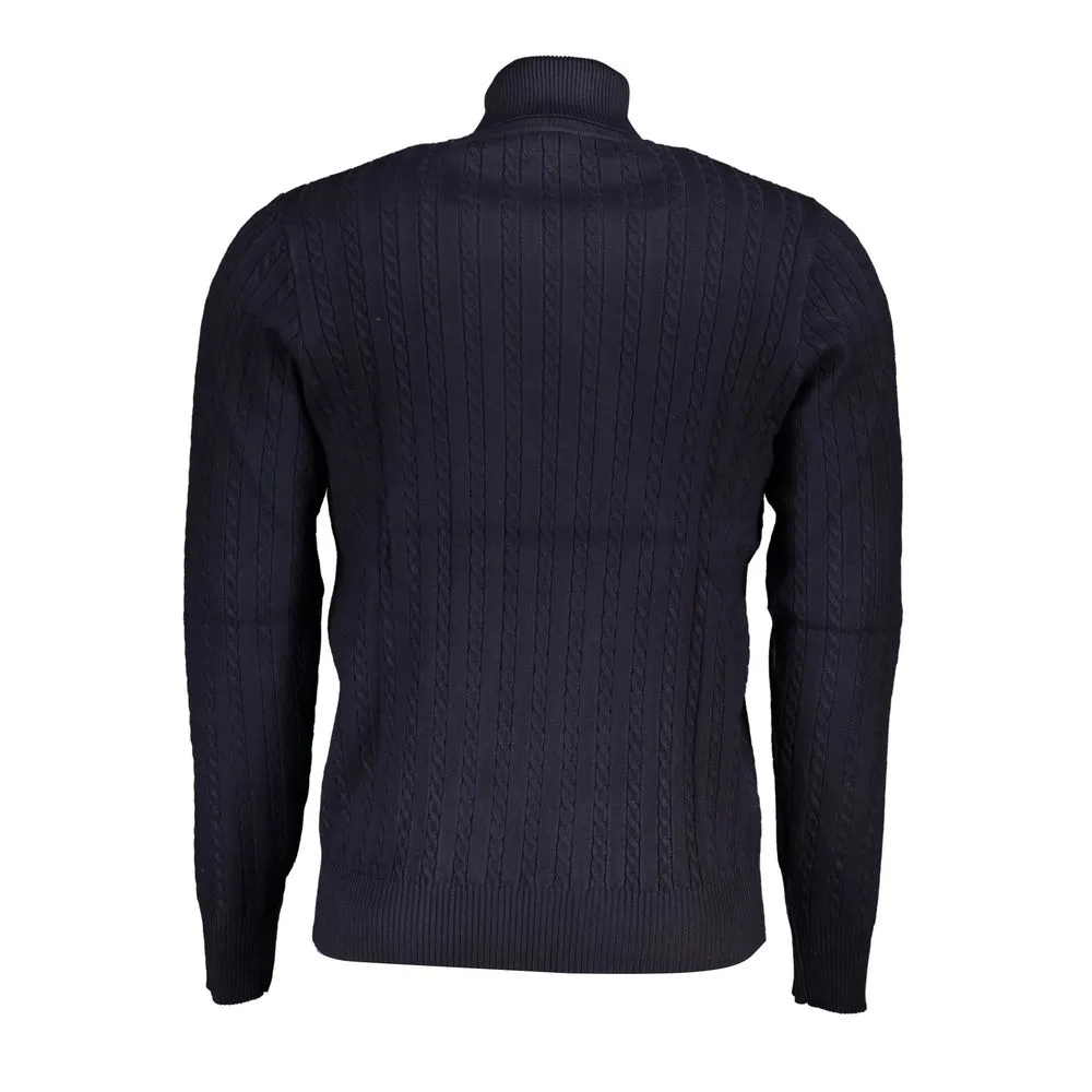 U.S. Grand Polo Men's Elegant Turtleneck Twisted Neck Sweater