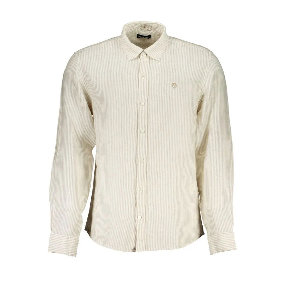 North Sails Men's Beige Linen Shirt