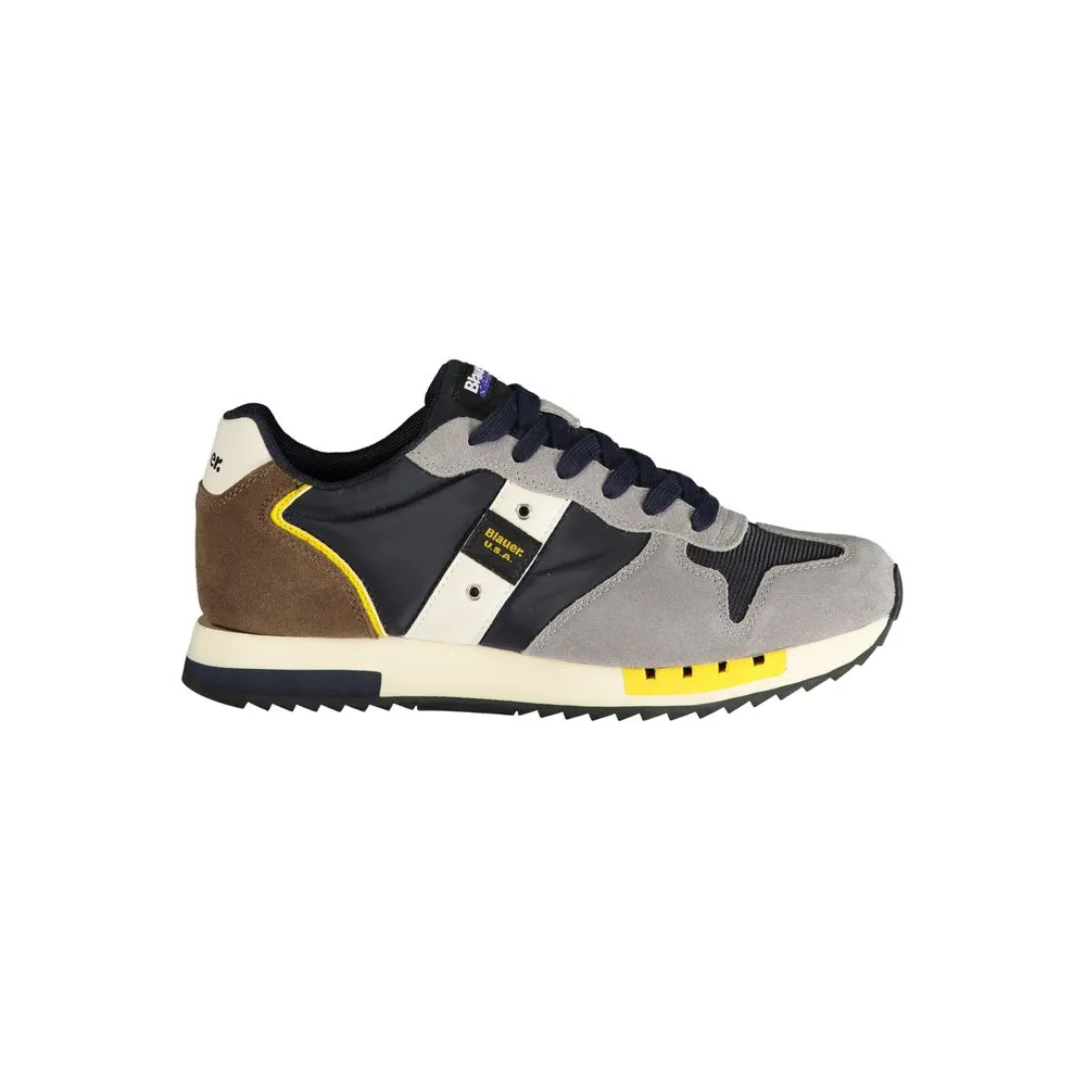 Blauer Men's Gray Polyester Sneaker