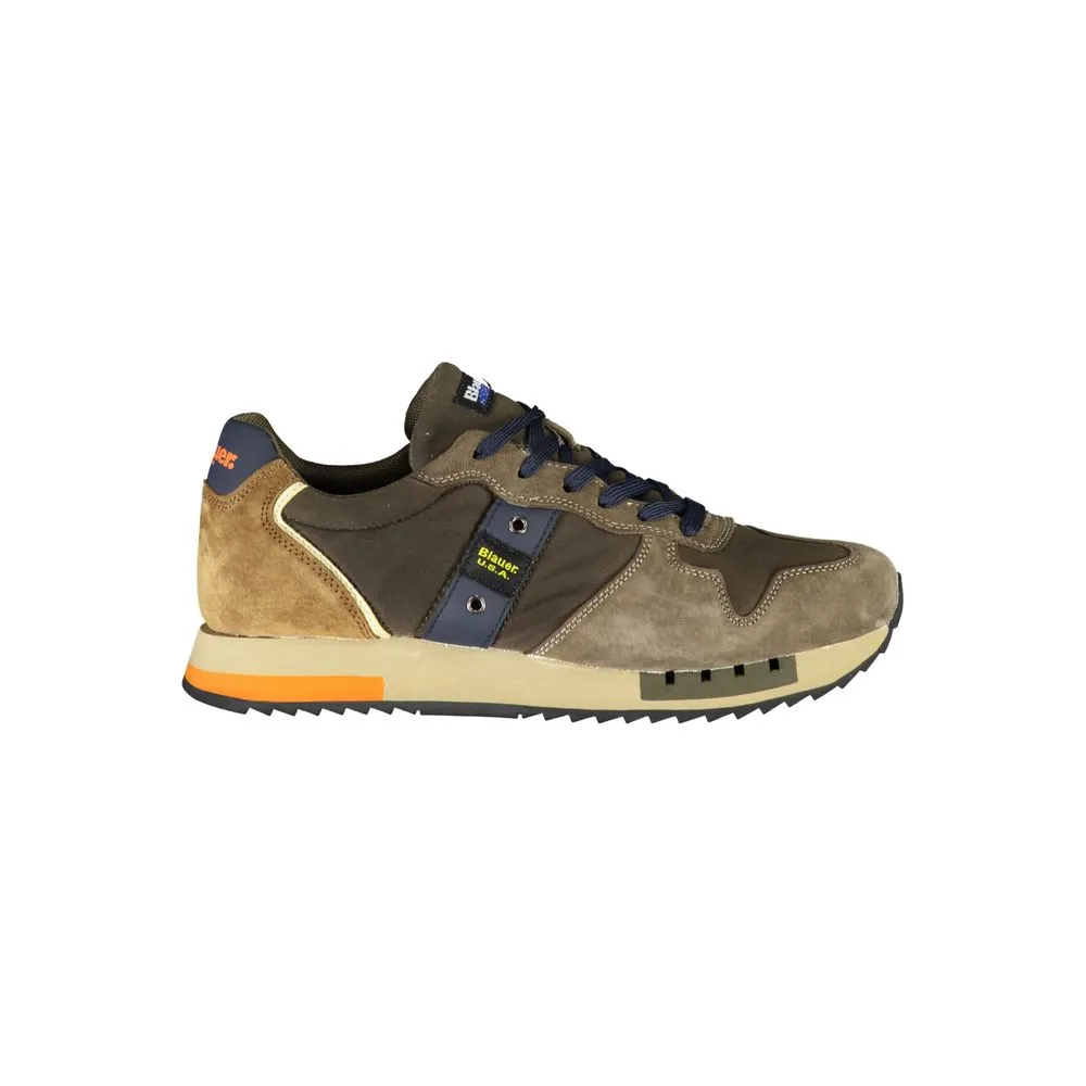 Blauer Men's Green Polyester Sneaker