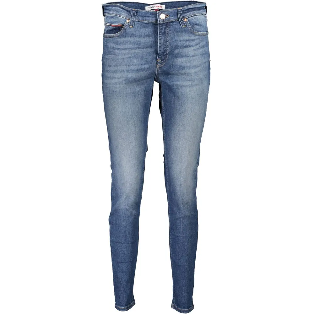 Tommy Hilfiger Women's Blue Cotton Jeans & Pant