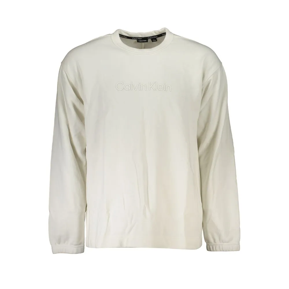 Calvin Klein Men's Elegant Crew Neck Sweater with Brushed Logo