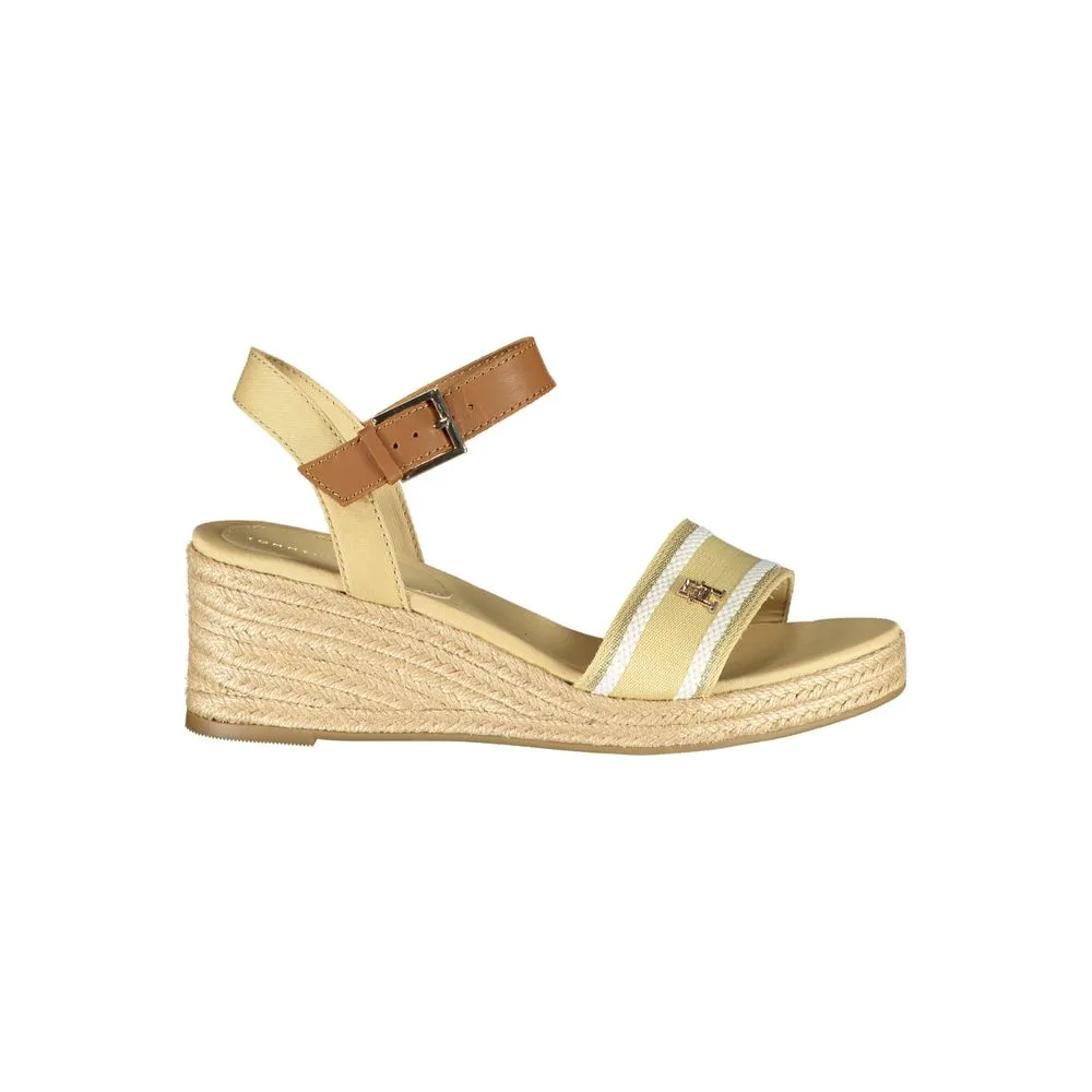 Tommy Hilfiger Women's Beige Polyester Sandal
