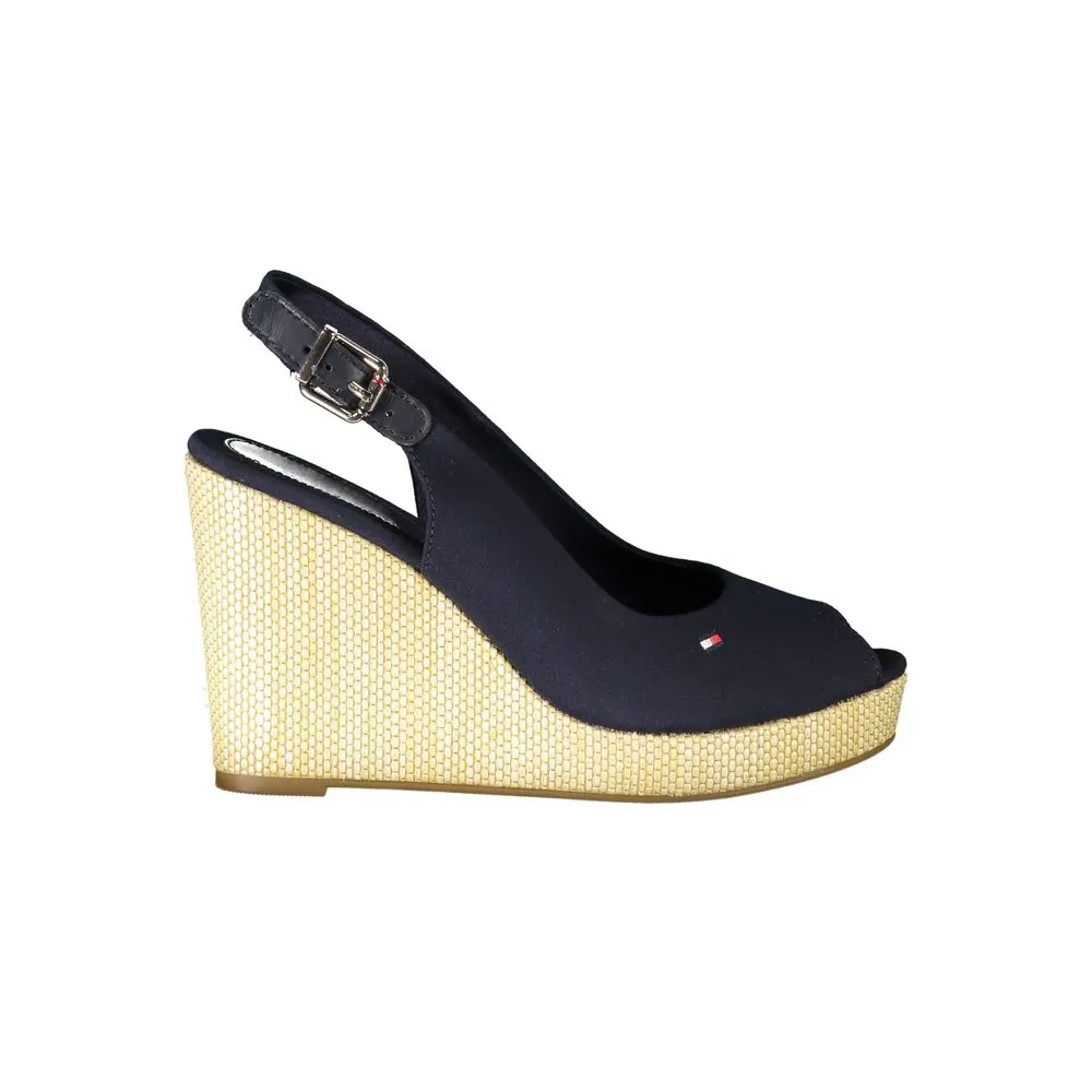 Tommy Hilfiger Women's Blue Cotton Sandal