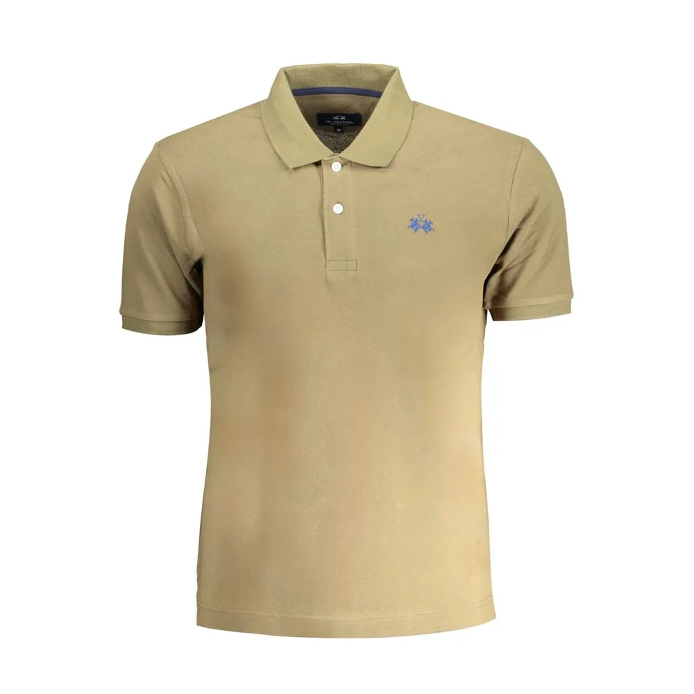 La Martina Men's Green Cotton Polo Shirt
