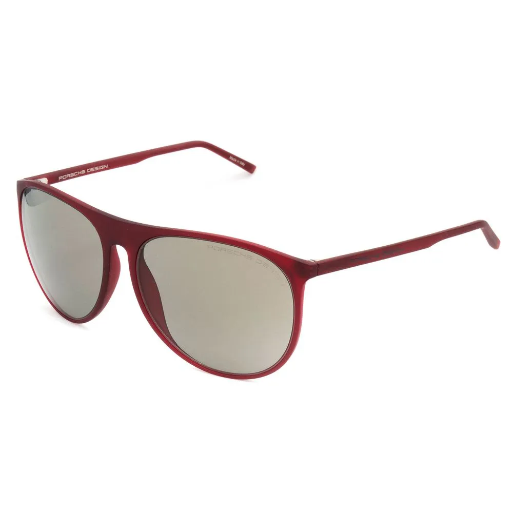 Porsche Unisex Red Acetate Sunglasses