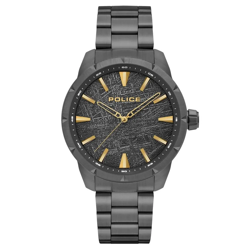Police Men's Black Stainless Steel Stainless Steel Watch