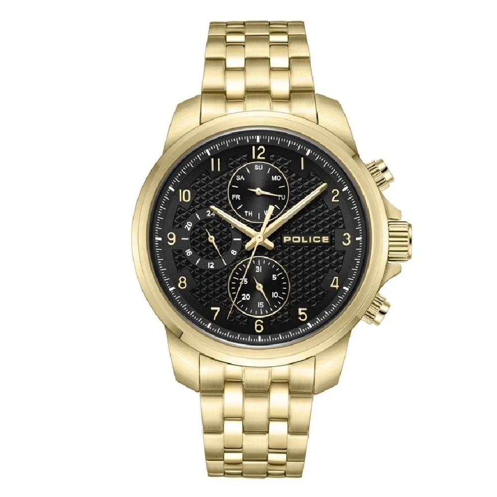 Police Men's Gold Stainless Steel Stainless Steel Watch