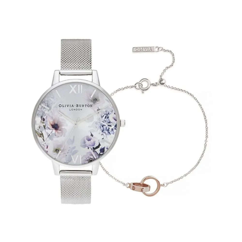Olivia Burton Women's Gray Stainless Steel Stainless Steel Watch