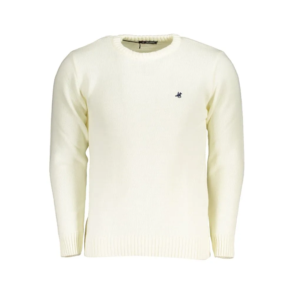 U.S. Grand Polo Men's White Fabric Sweater