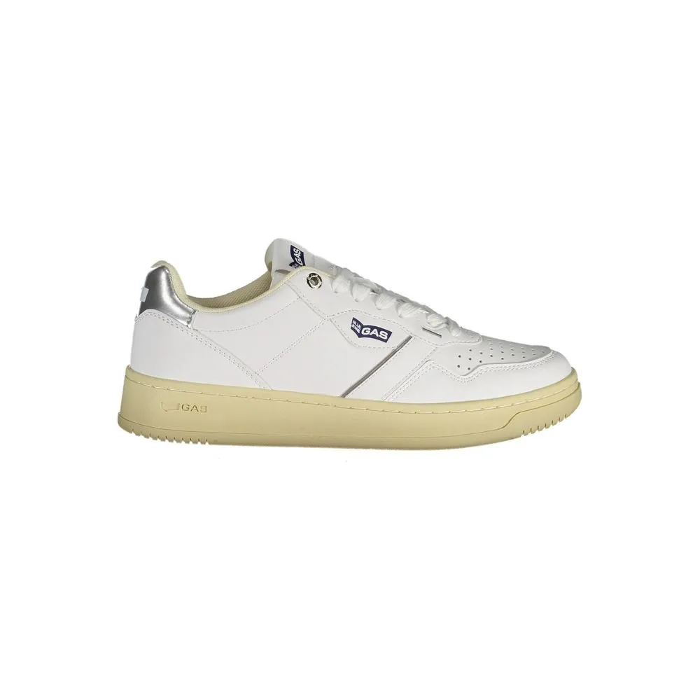 Gas Women's White Artificial Leather Sneaker