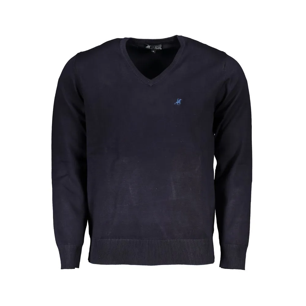 U.S. Grand Polo Men's Blue Nylon Sweater