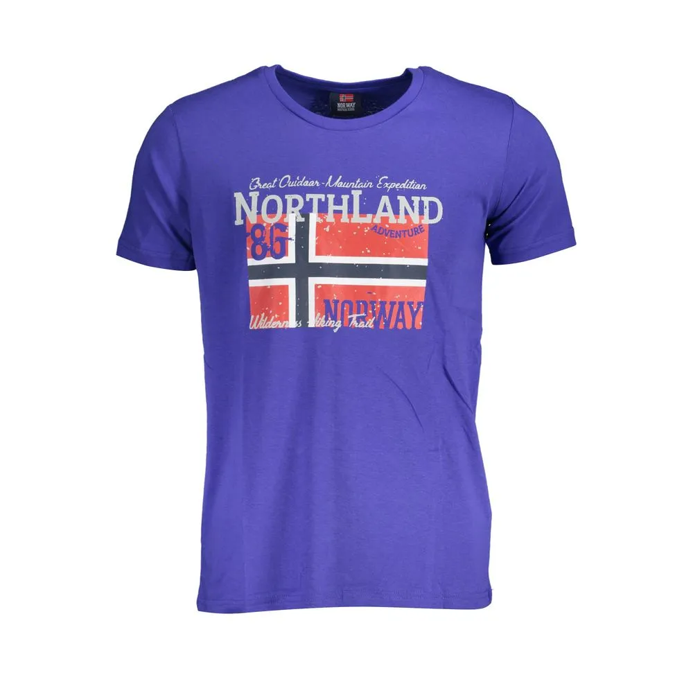 Norway 1963 Men's Blue Cotton T-Shirt