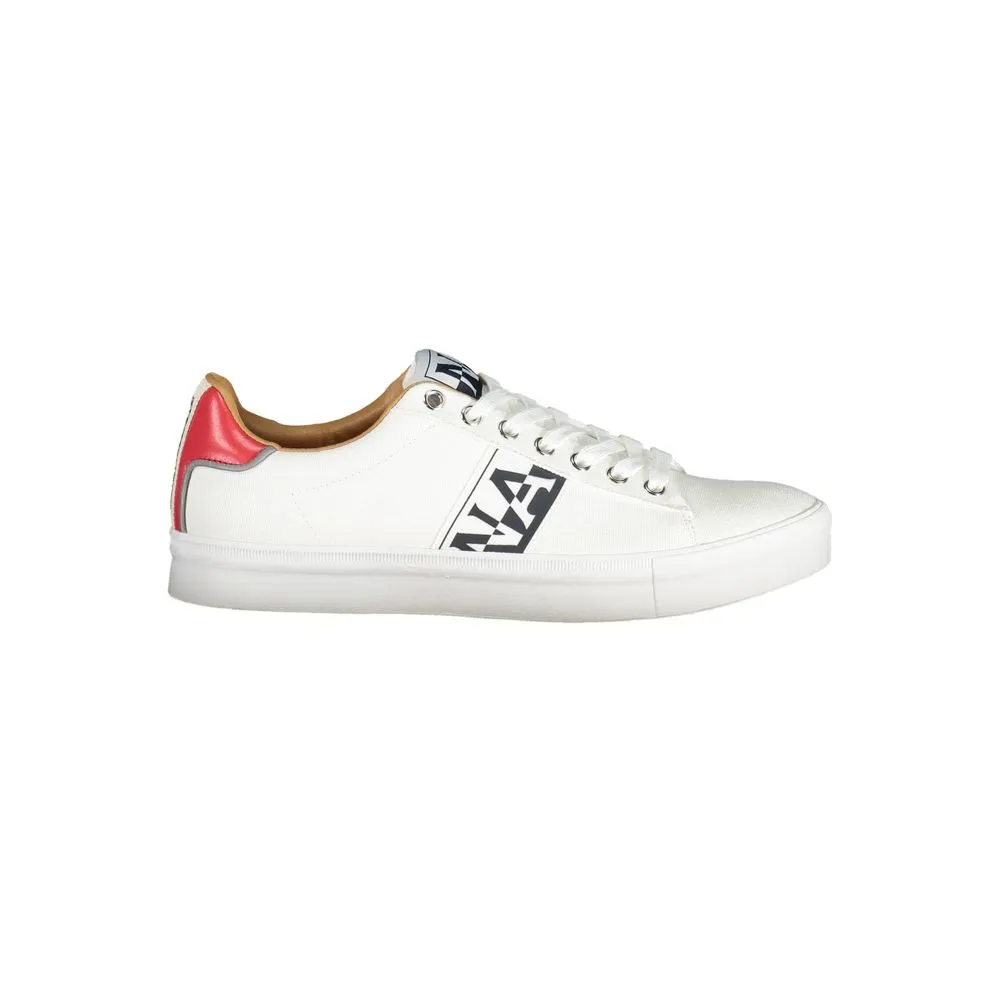 Napapijri Men's White Polyester Mens Sneaker
