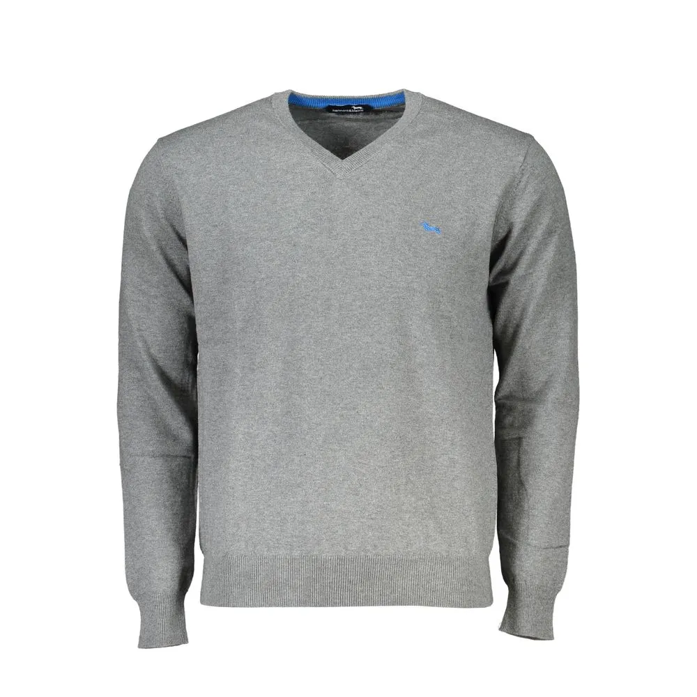 Harmont & Blaine Men's V-Neck Cotton Blend Sophisticated Sweater
