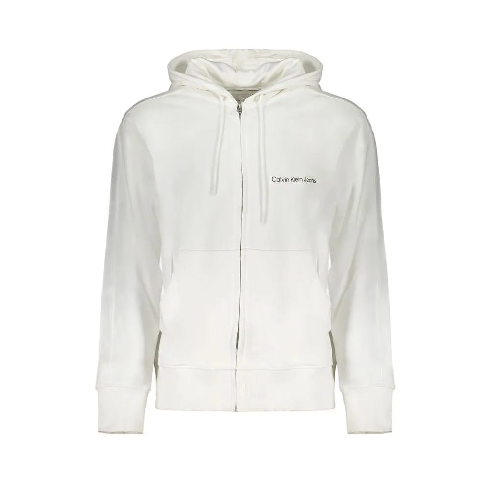 Calvin Klein Men's White Cotton Sweater