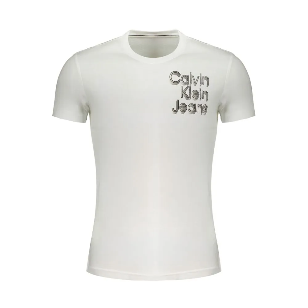 Calvin Klein Men's White Cotton T-Shirt
