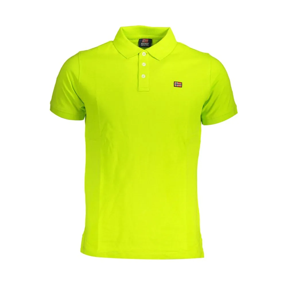 Norway 1963 Men's Yellow Cotton Polo Shirt