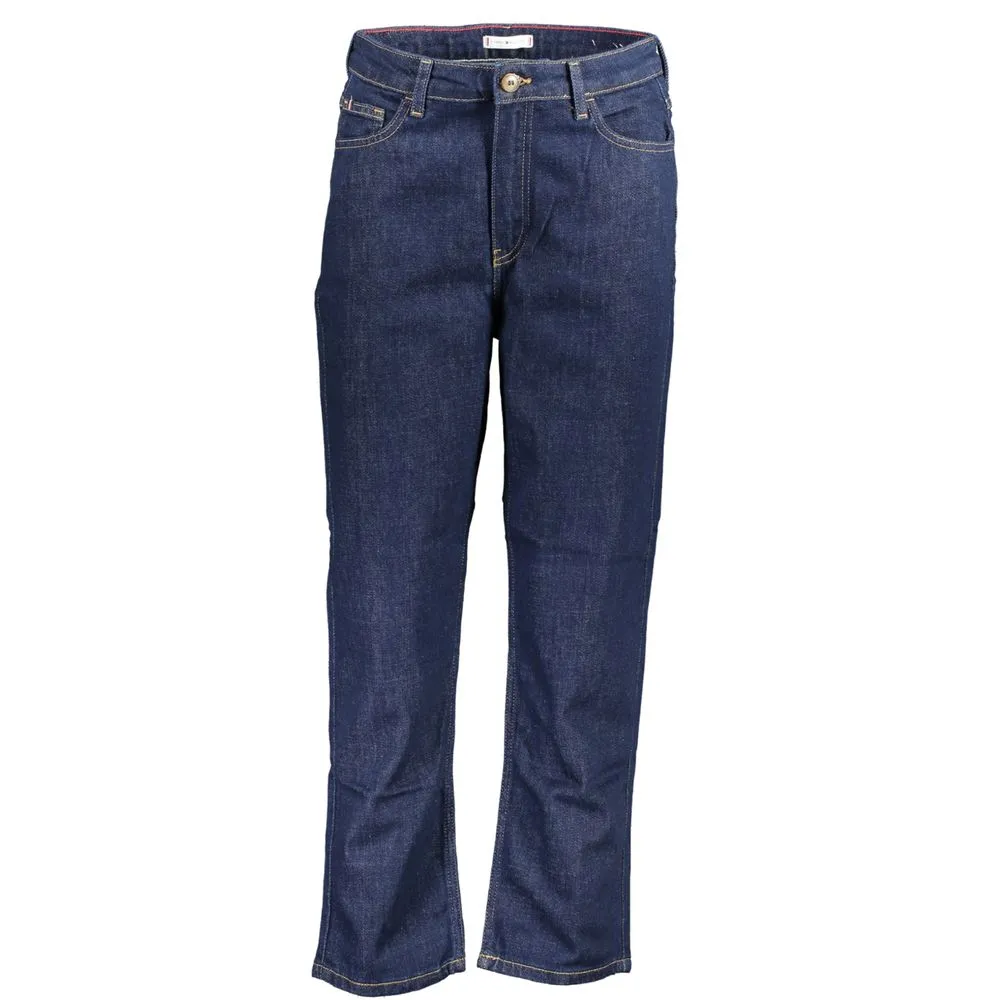 Tommy Hilfiger Women's Blue Cotton Jeans & Pant