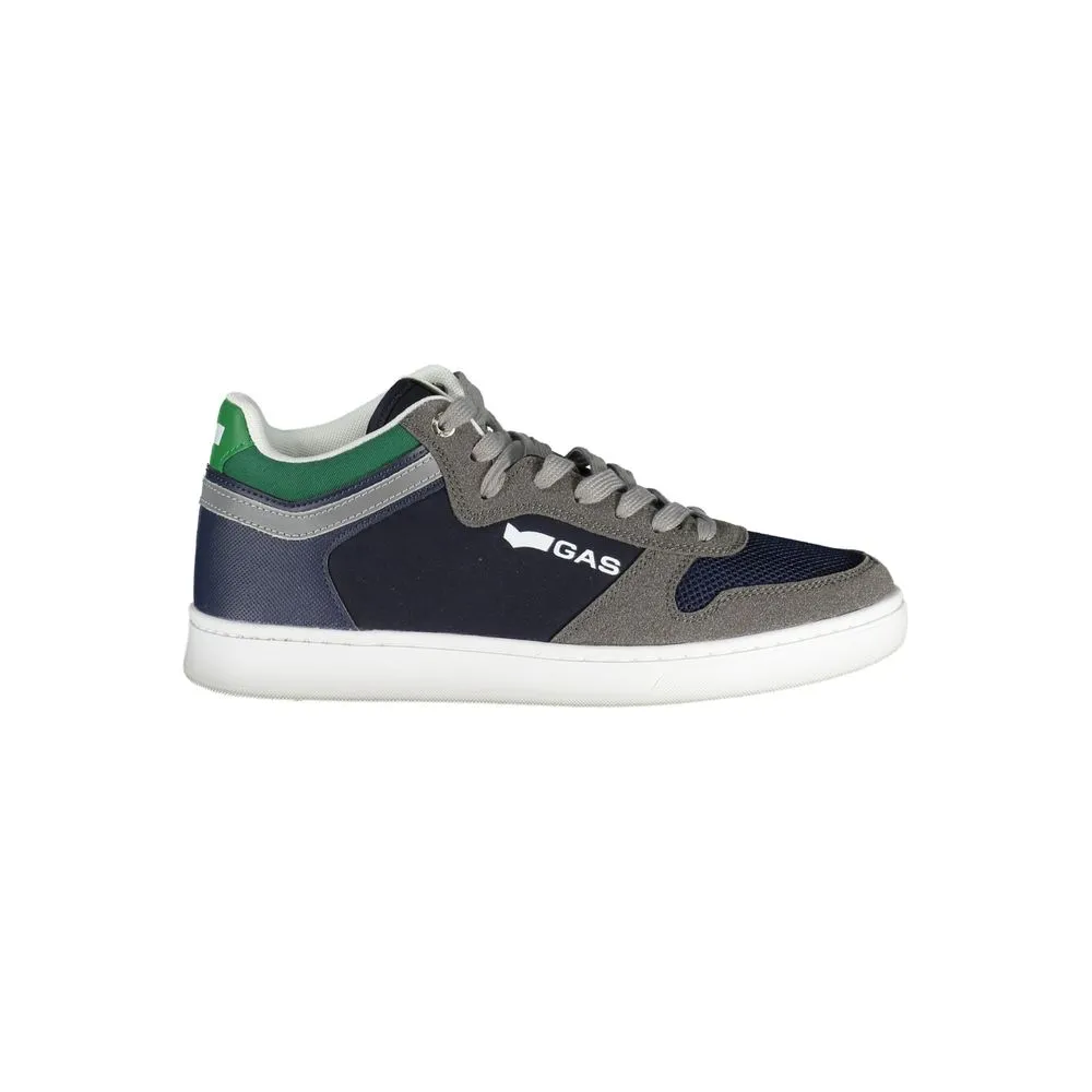 Gas Men's Blue Polyester Sneaker