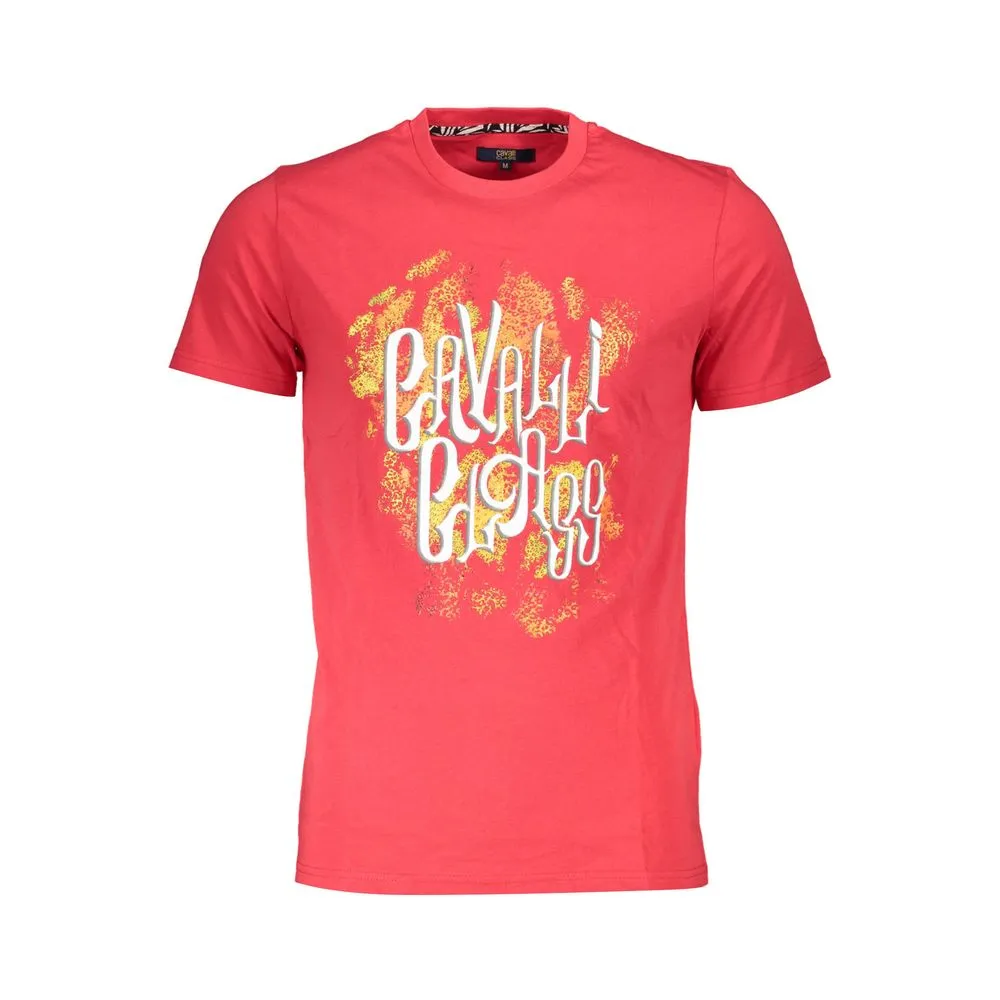 Cavalli Class Men's Red Cotton T-Shirt