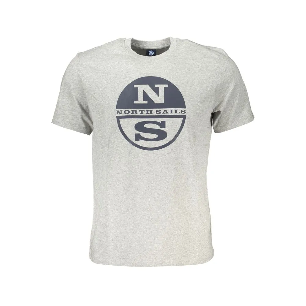 North Sails Men's Gray Cotton T-Shirt