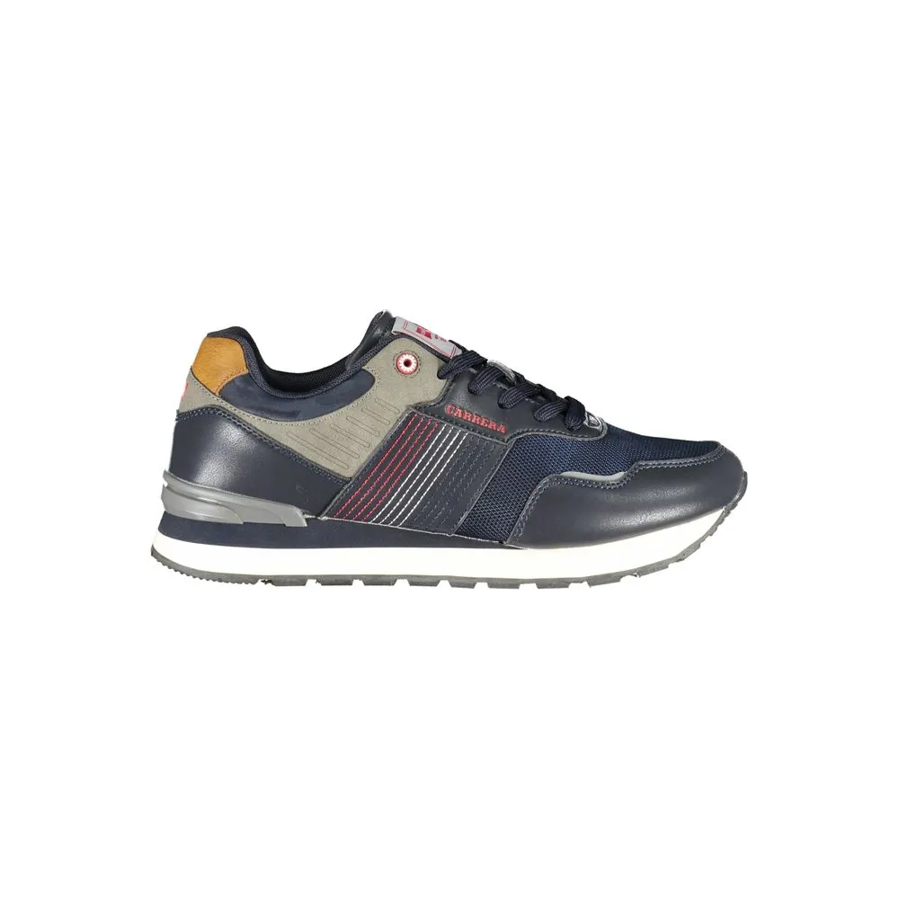 Carrera Men's Sleek Blue Sports Sneakers with Logo Accent