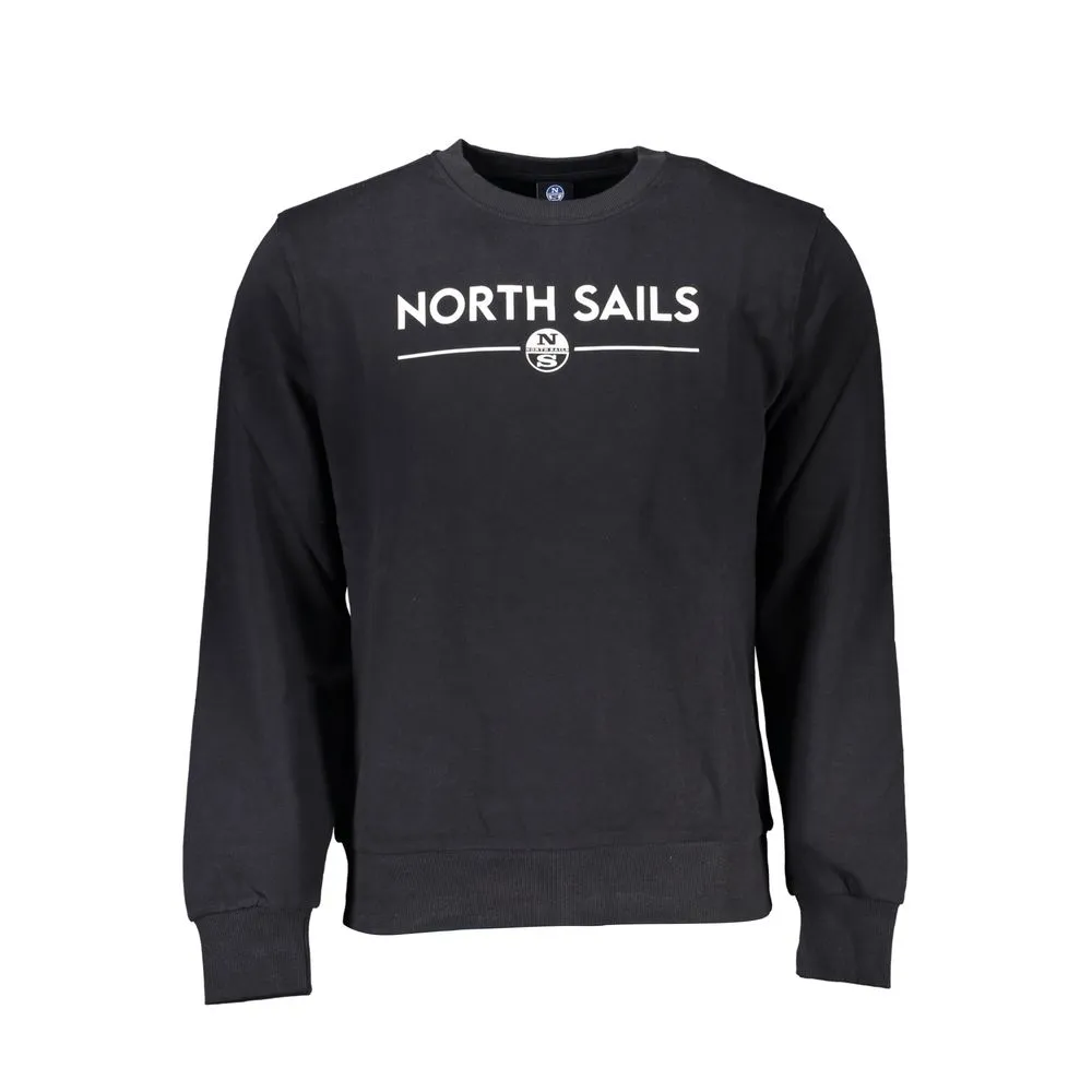North Sails Men's Black Cotton Sweater