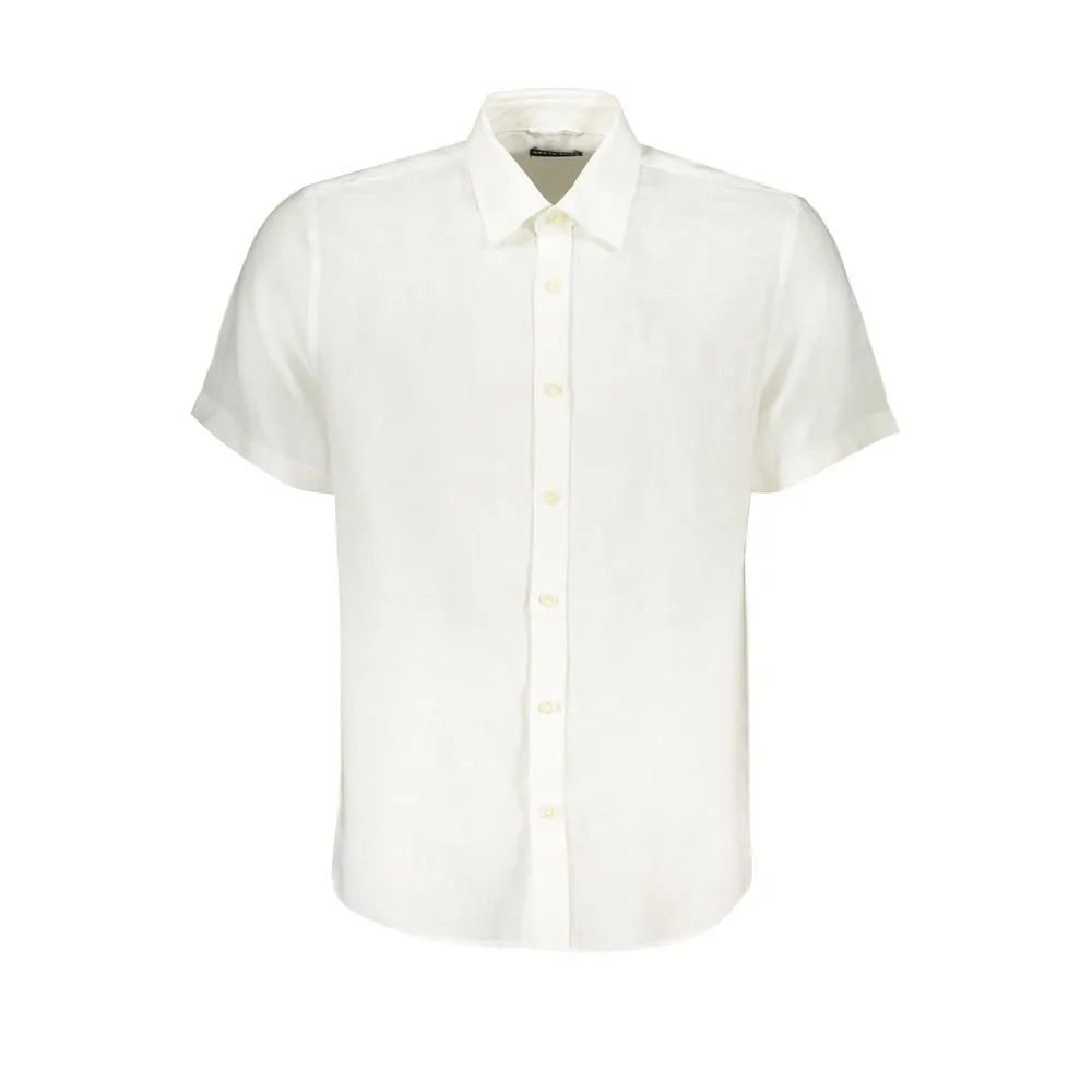 North Sails Men's White Linen Shirt