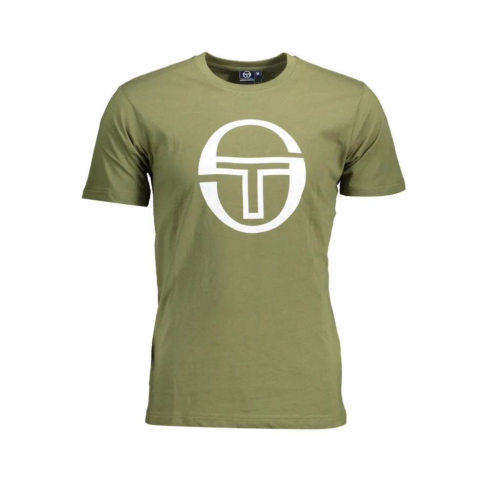 Sergio Tacchini Men's Green Cotton T-Shirt
