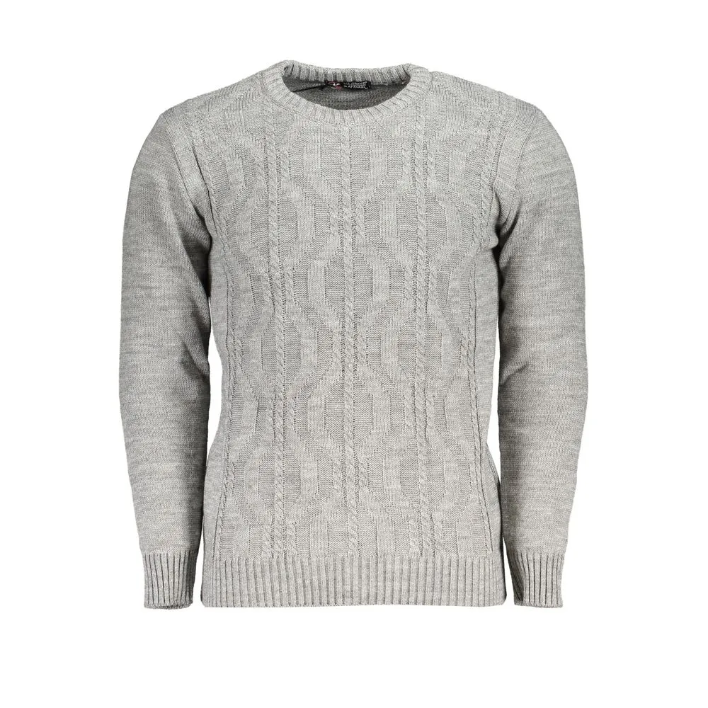 U.S. Grand Polo Men's Gray Fabric Sweater