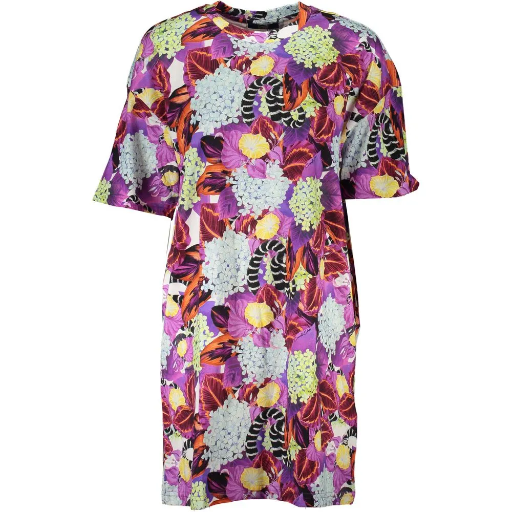 Cavalli Class Women's Purple Cotton Dress