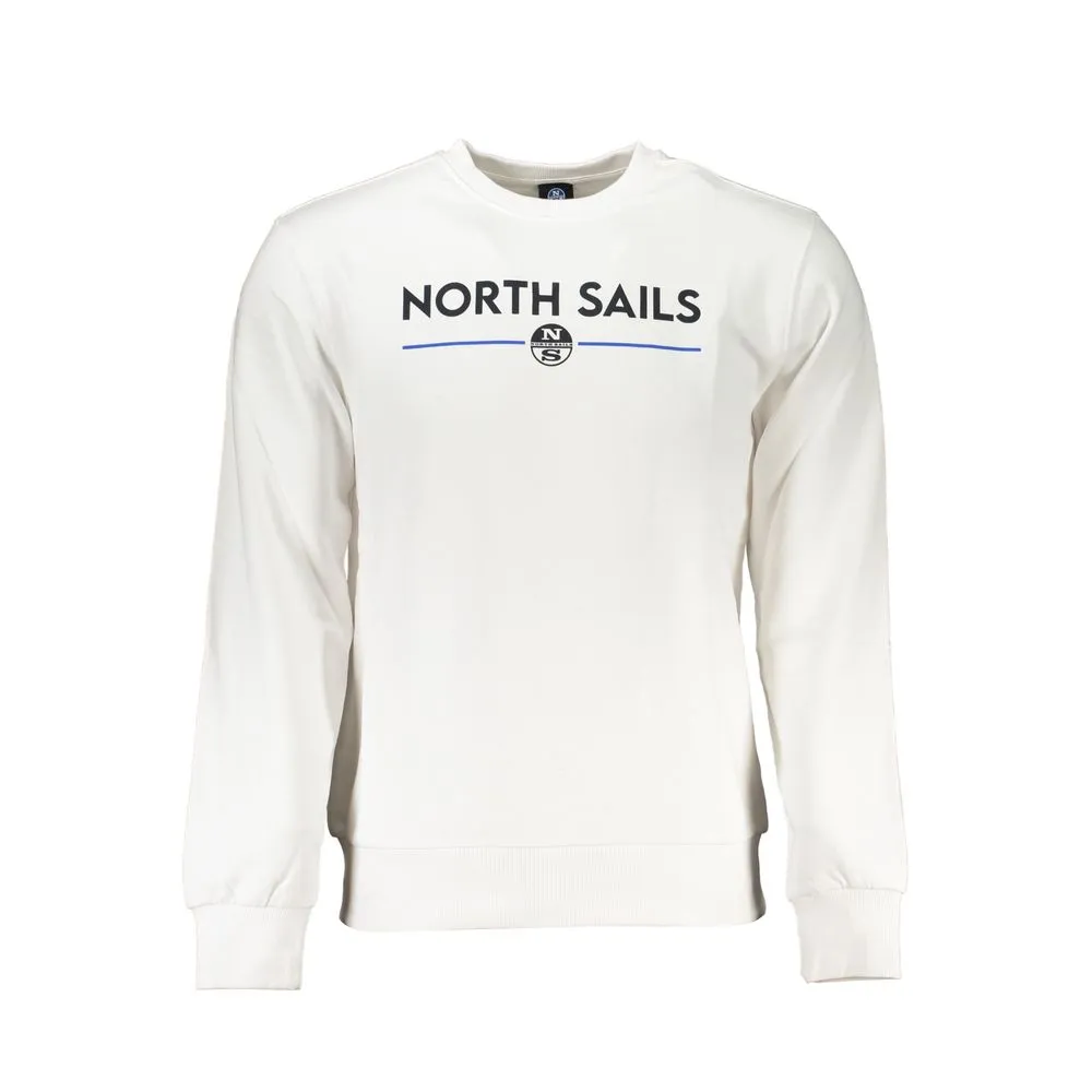North Sails Men's White Cotton Sweater
