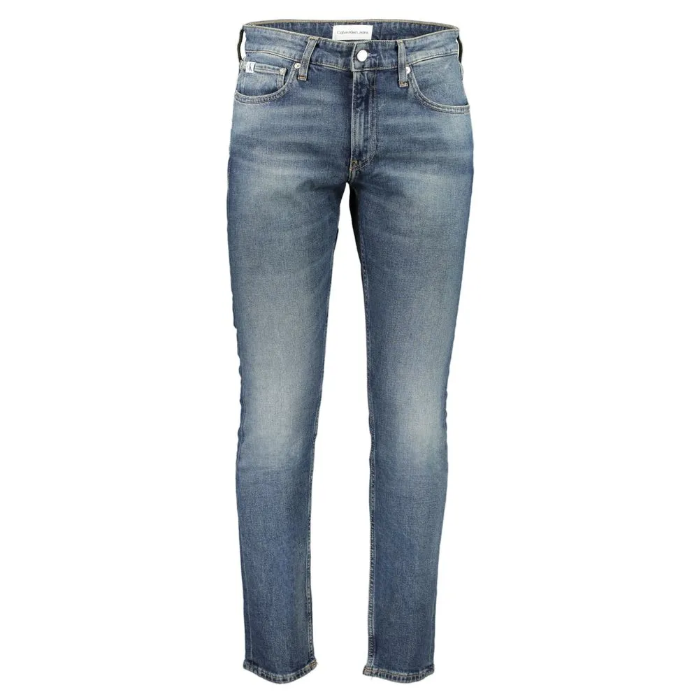Calvin Klein Men's Blue Cotton Jeans & Pant