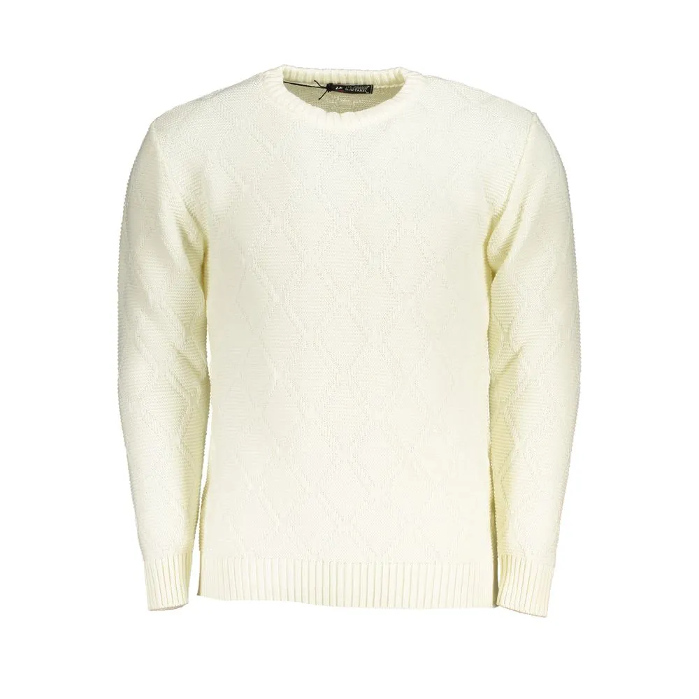 U.S. Grand Polo Men's White Fabric Sweater