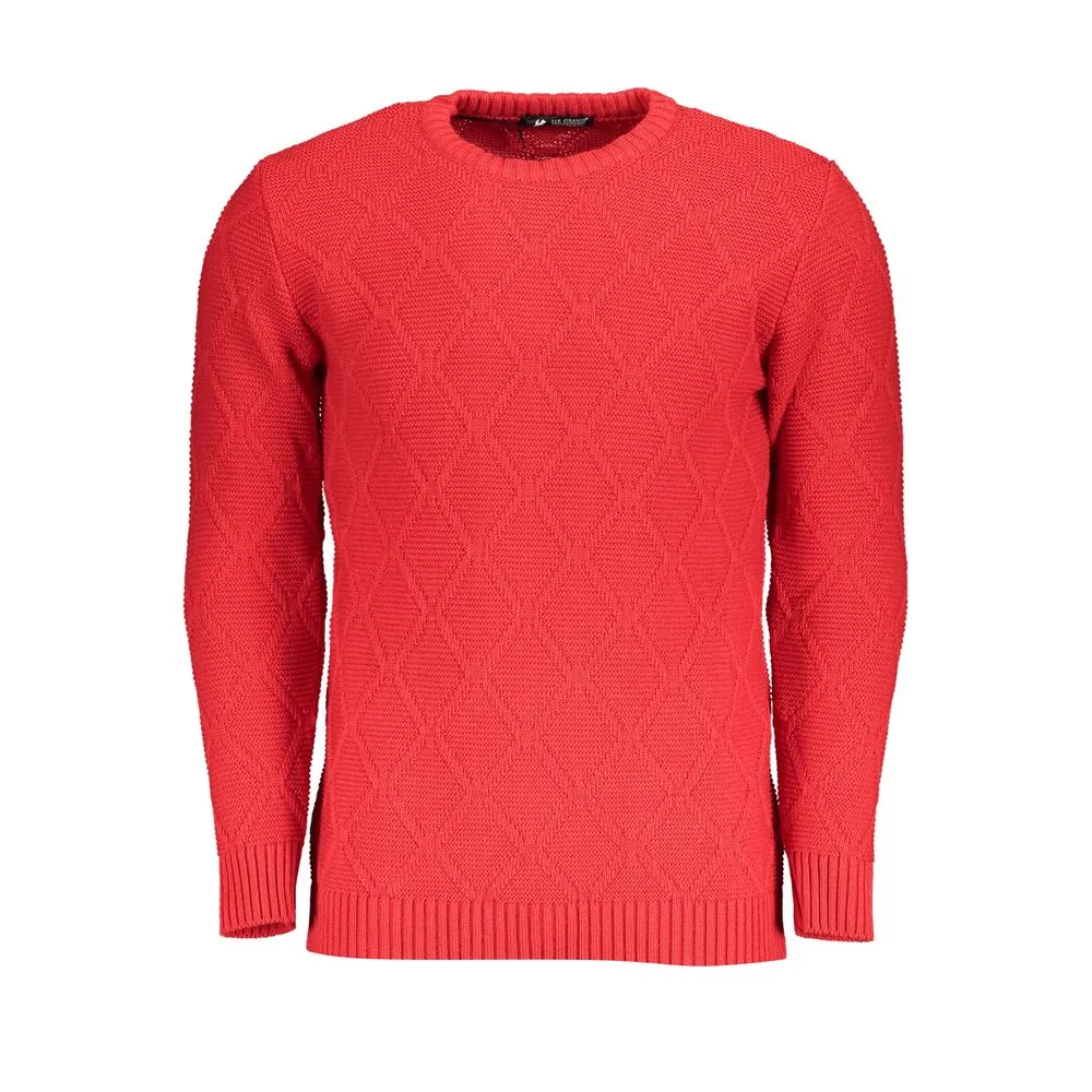 U.S. Grand Polo Men's Red Fabric Sweater